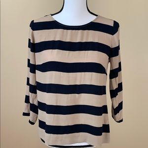 J. Crew Striped Blouse Size 2